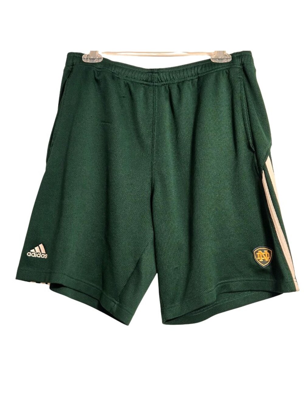 Adidas Notre Dame Fighting Irish Green Athletic Shorts Size M